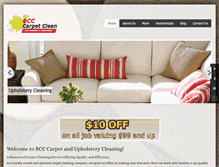 Tablet Screenshot of bcccarpetclean.com